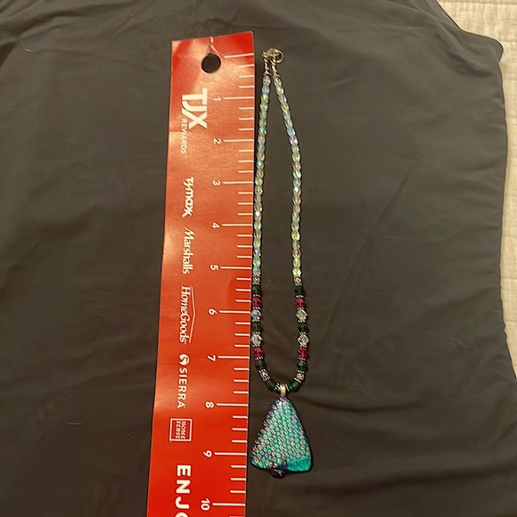 🎄Simulated magic color quartz drop Christmas tree pendant with quartz beads 12” - Picture 8 of 8